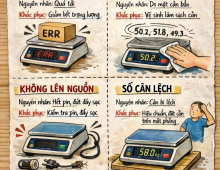 Các lỗi thường gặp ở cân điện tử và cách khắc phục