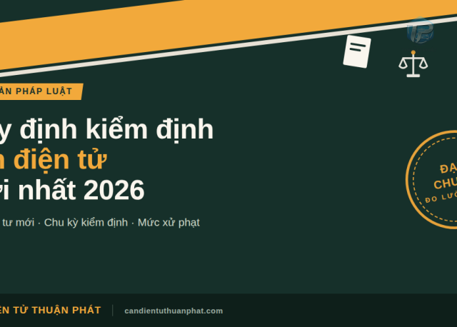 Quy định pháp luật về kiểm định cân điện tử mới nhất 2026